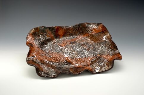 Variegated Brown Platter